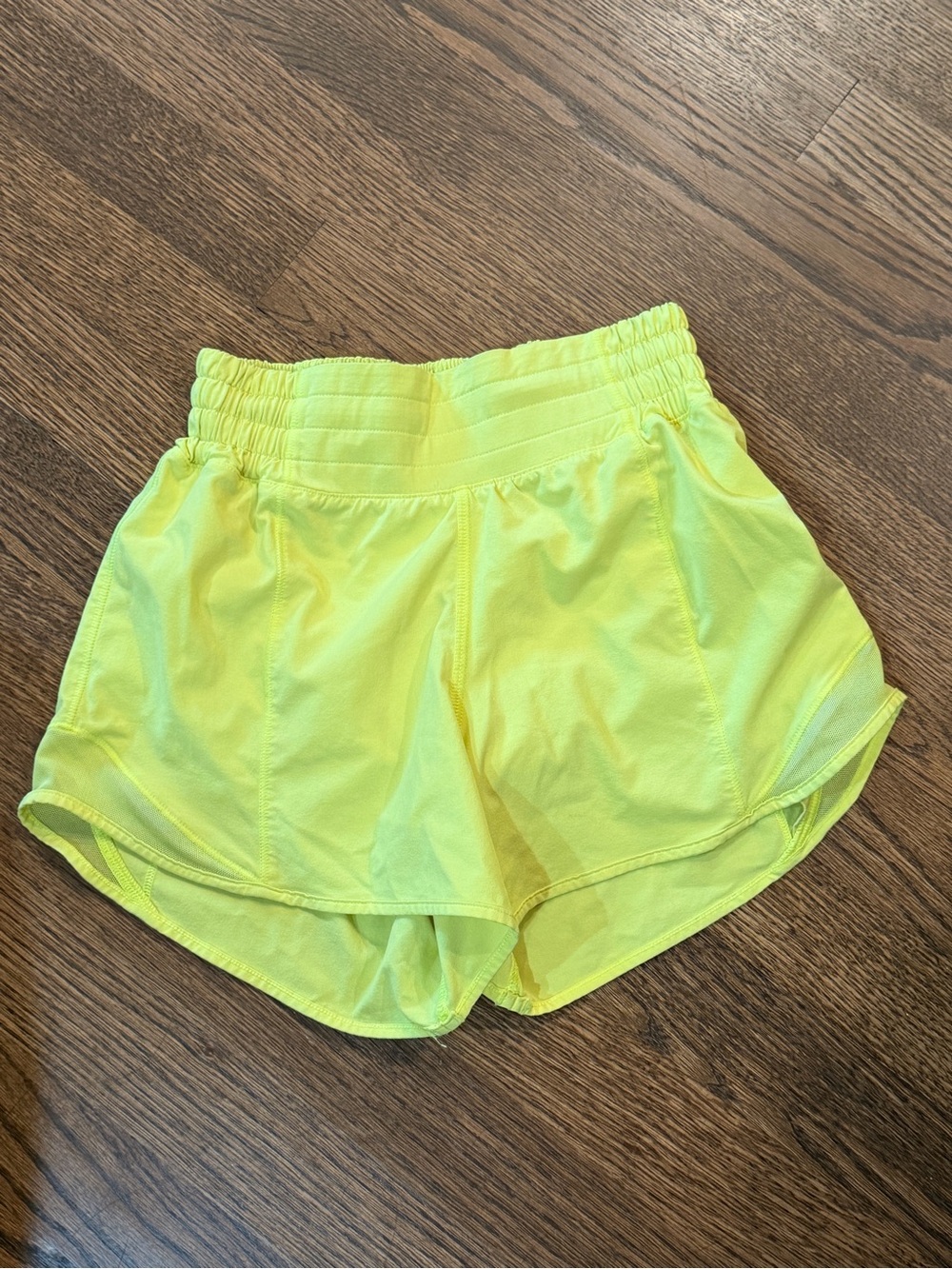 Lululemon Neon Yellow Women’s Hotty Hot Shorts